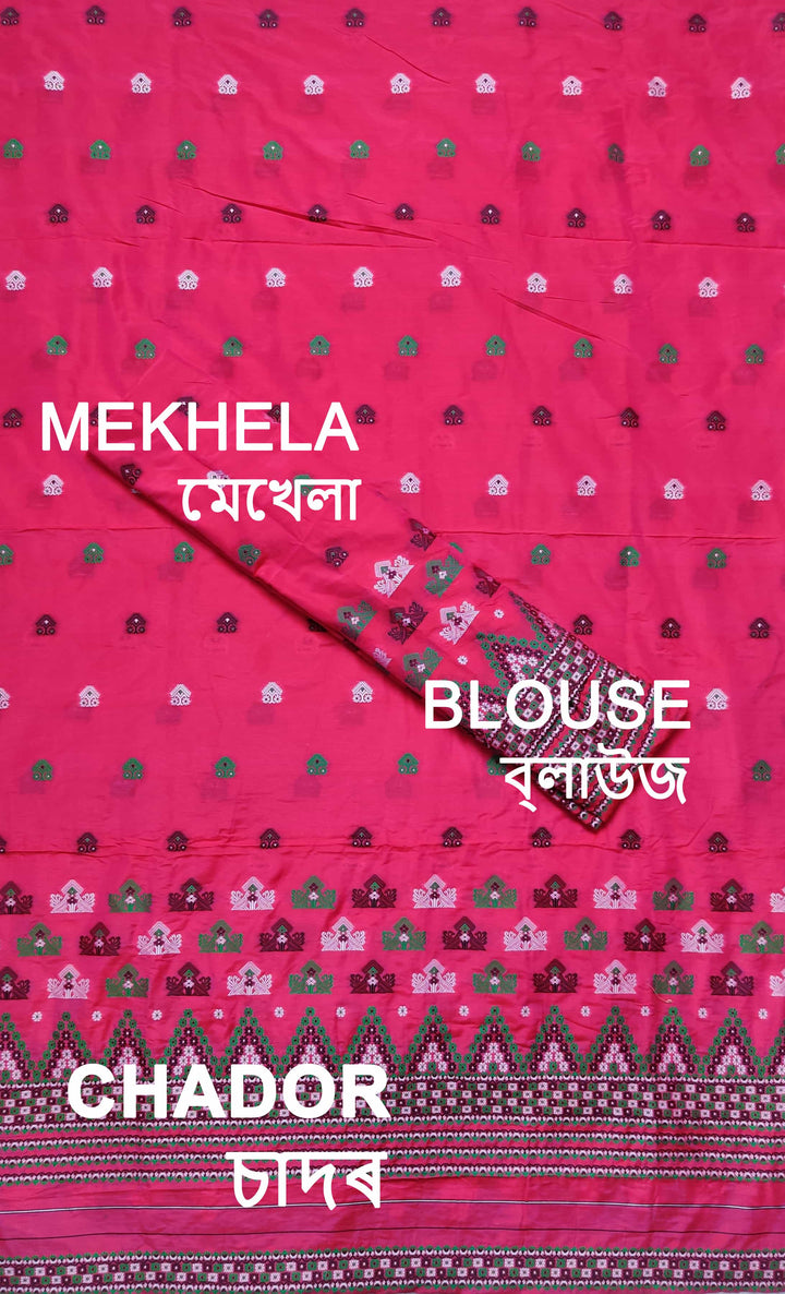 Multi Dhaga Super Cotton* Mekhela Sador
