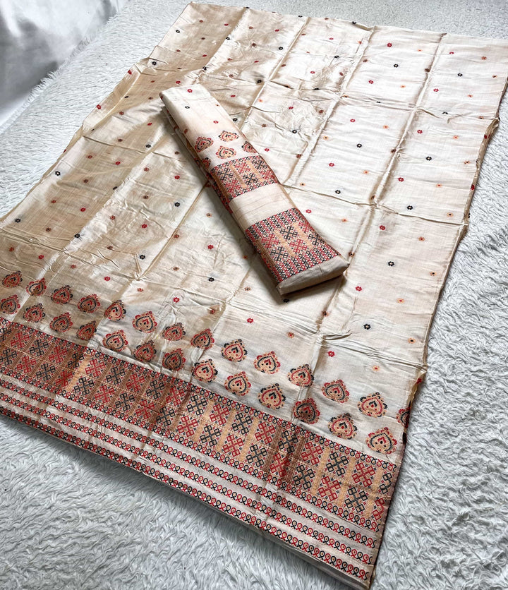 Premium Bhagalpuri Art Toss* Mekhela Sador