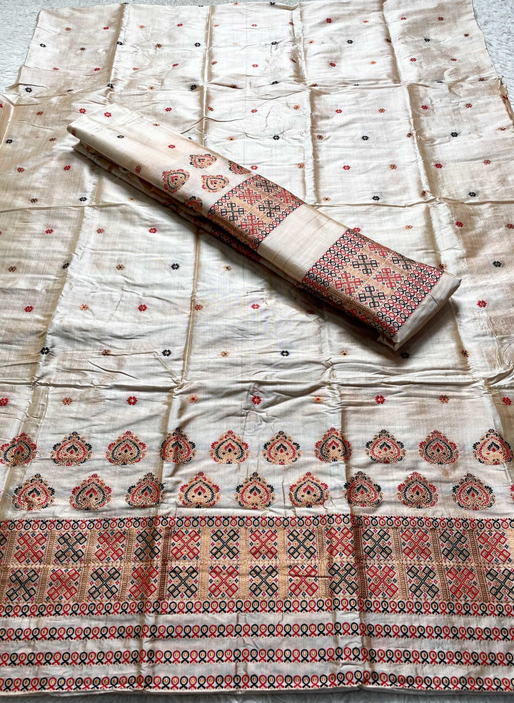 Premium Bhagalpuri Art Toss* Mekhela Sador
