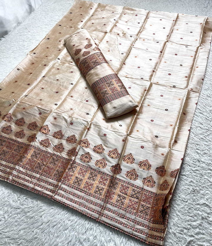 Premium Bhagalpuri Art Toss* Mekhela Sador
