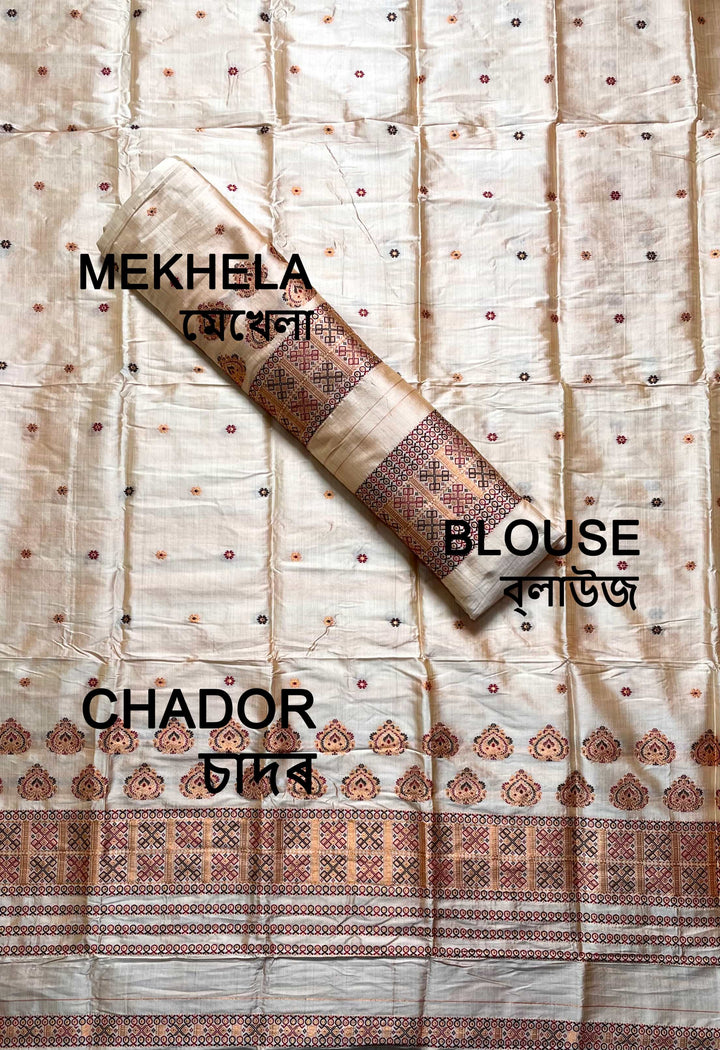 Premium Bhagalpuri Art Toss* Mekhela Sador