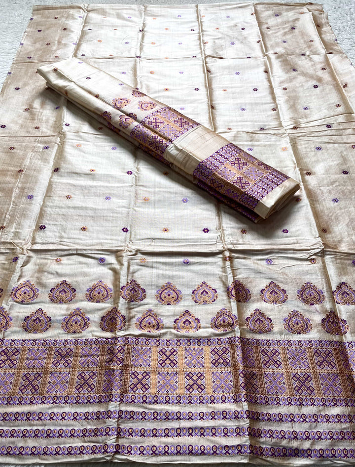 Premium Bhagalpuri Art Toss* Mekhela Sador