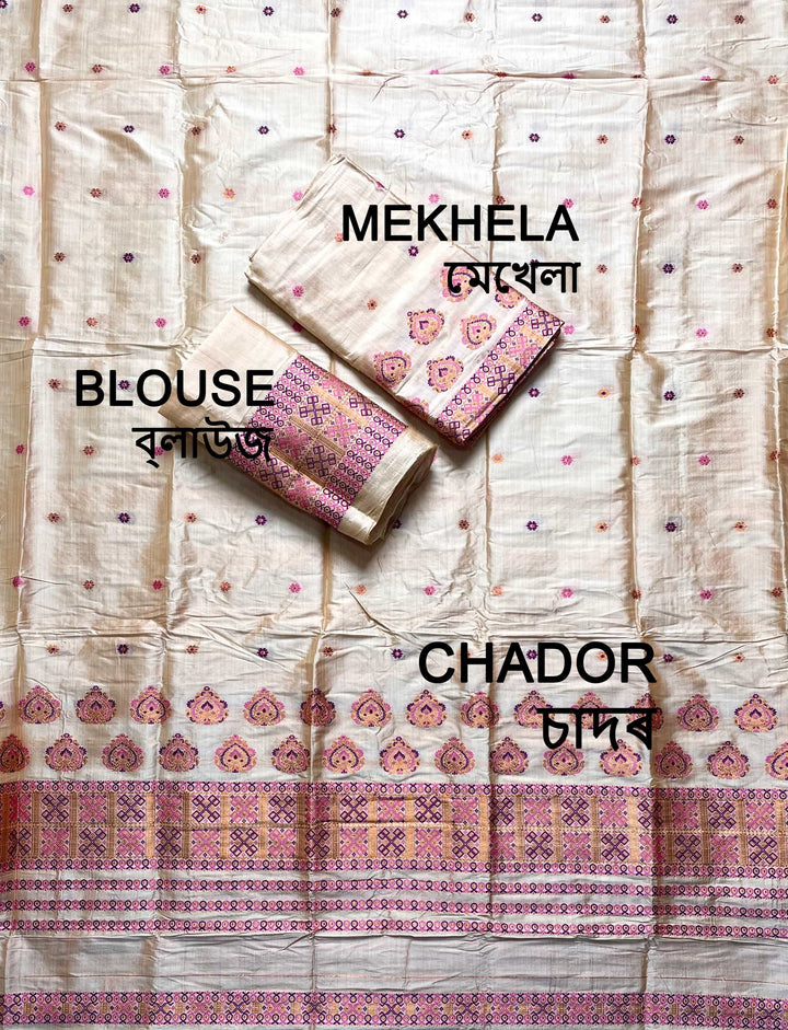 Premium Bhagalpuri Art Toss* Mekhela Sador