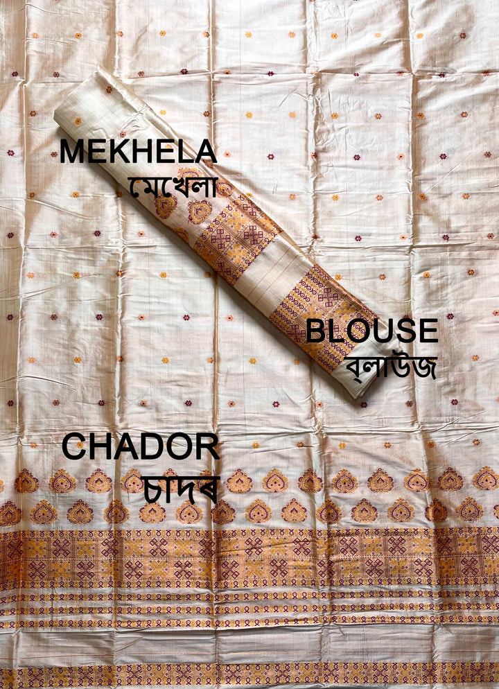Premium Bhagalpuri Art Toss* Mekhela Sador