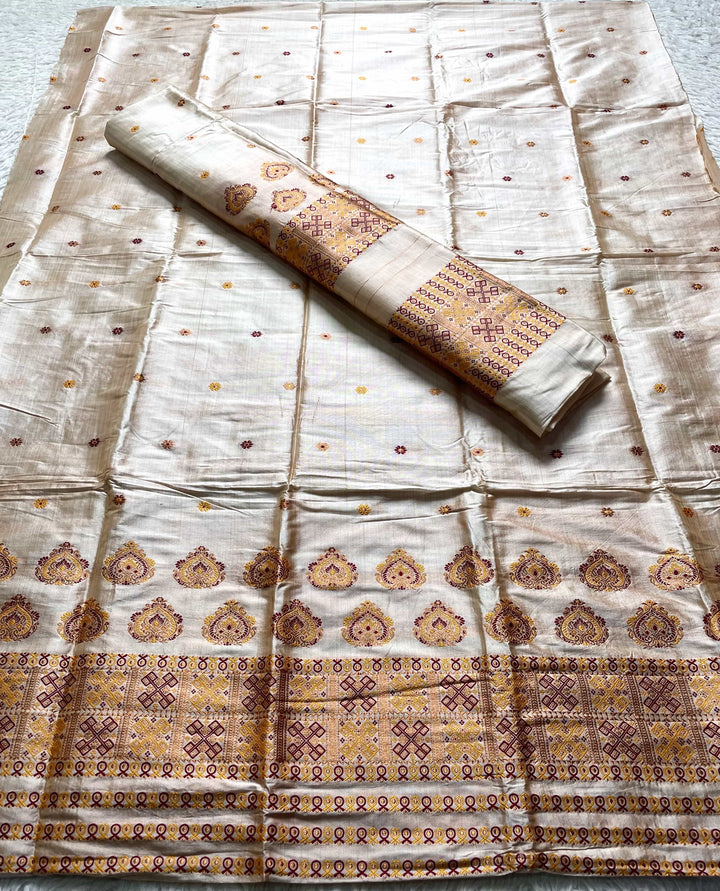 Premium Bhagalpuri Art Toss* Mekhela Sador