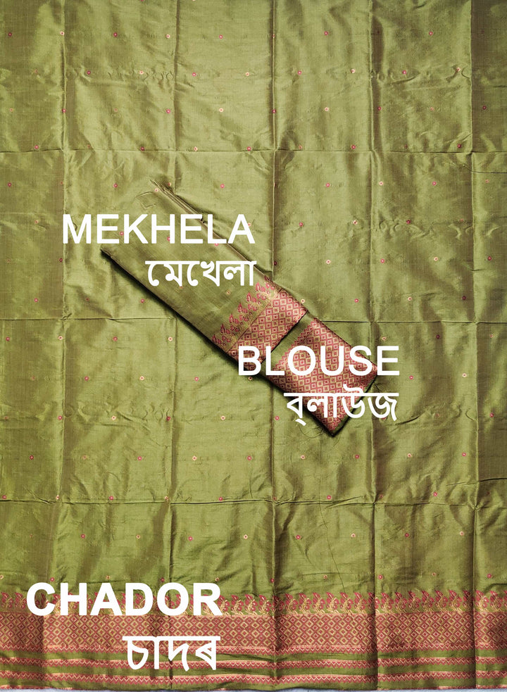 Premium Bhagalpuri Art Toss* Mekhela Sador