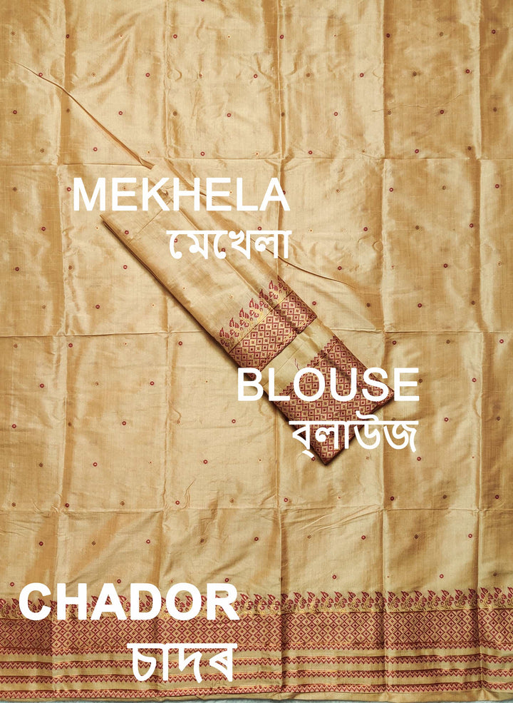 Premium Bhagalpuri Art Toss* Mekhela Sador