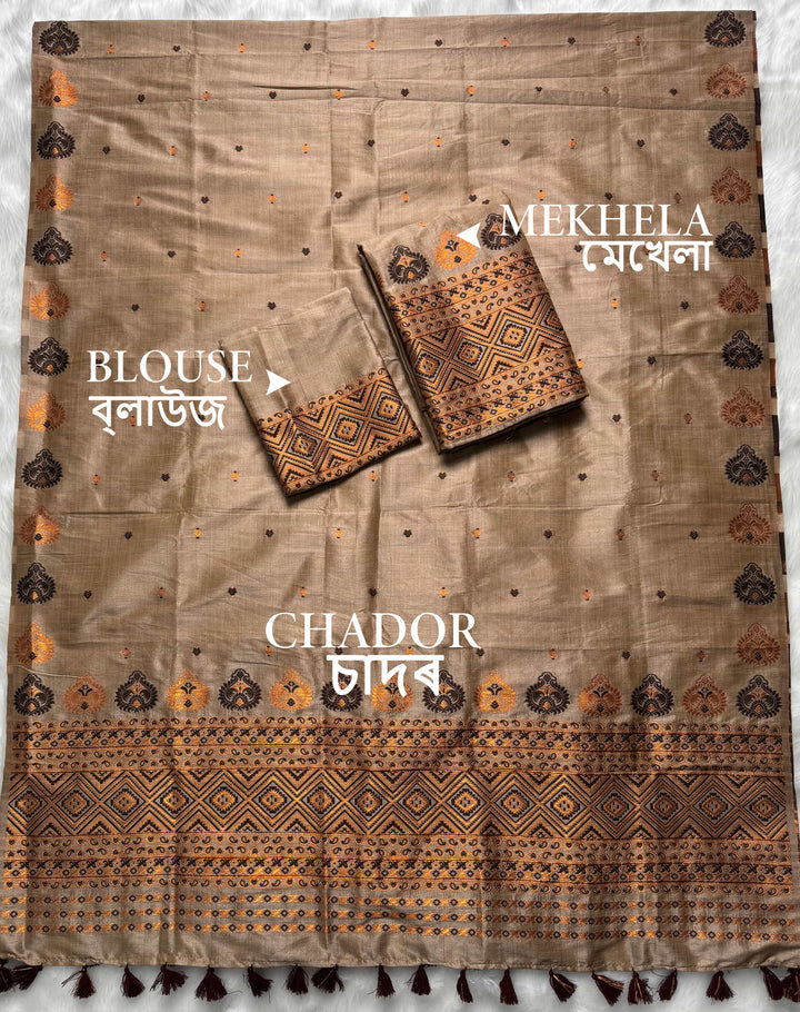 Ready-To-Wear Bhagalpuri Art Toss* Mekhela Sador