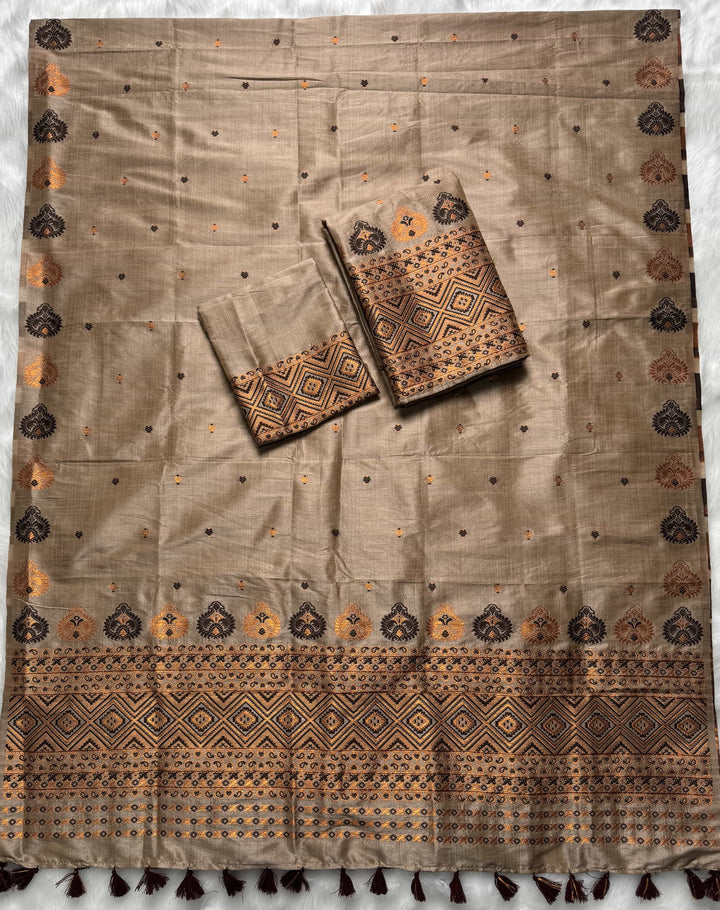 Ready-To-Wear Bhagalpuri Art Toss* Mekhela Sador