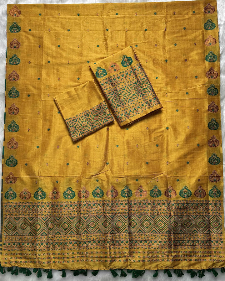 Ready-To-Wear Bhagalpuri Art Toss* Mekhela Sador