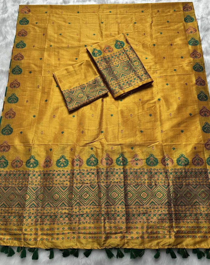Ready-To-Wear Bhagalpuri Art Toss* Mekhela Sador