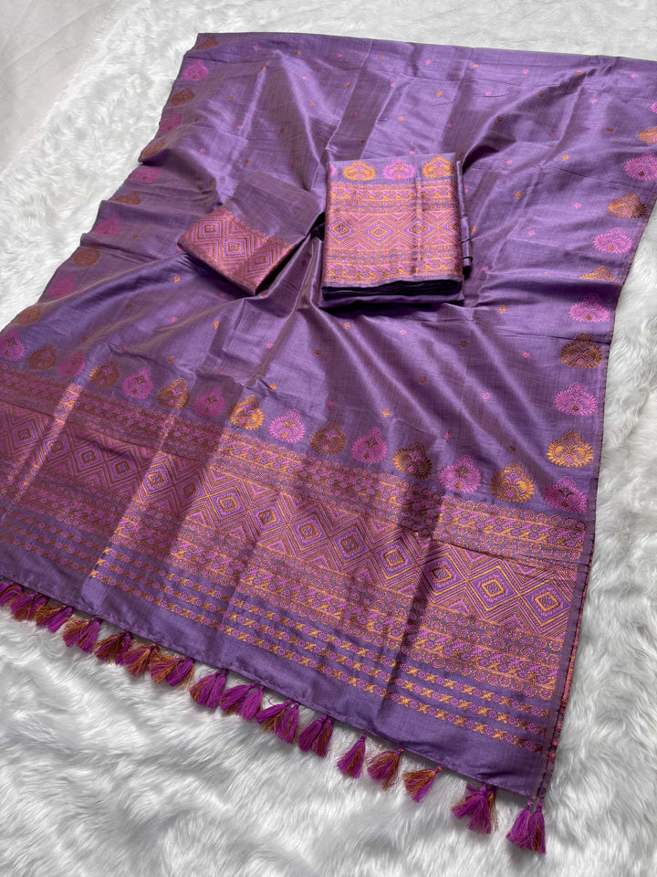 Ready-To-Wear Bhagalpuri Art Toss* Mekhela Sador