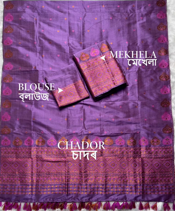Ready-To-Wear Bhagalpuri Art Toss* Mekhela Sador
