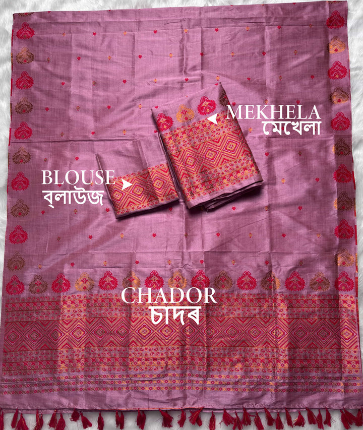Ready-To-Wear Bhagalpuri Art Toss* Mekhela Sador