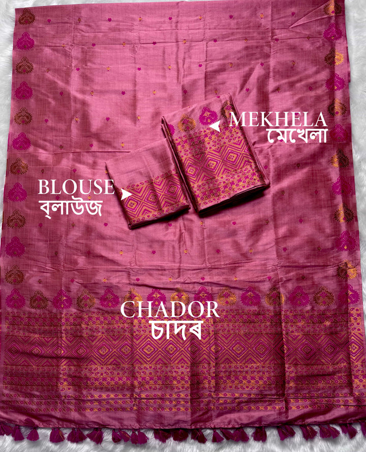 Ready-To-Wear Bhagalpuri Art Toss* Mekhela Sador
