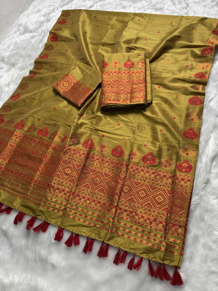 Ready-To-Wear Bhagalpuri Art Toss* Mekhela Sador
