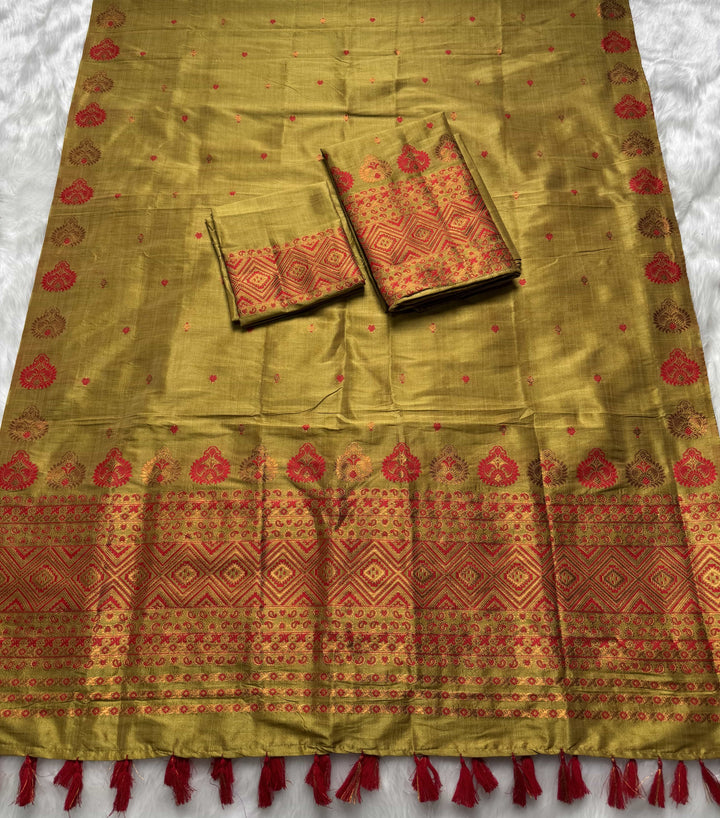 Ready-To-Wear Bhagalpuri Art Toss* Mekhela Sador