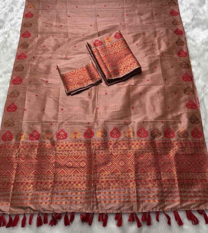 Ready-To-Wear Bhagalpuri Art Toss* Mekhela Sador