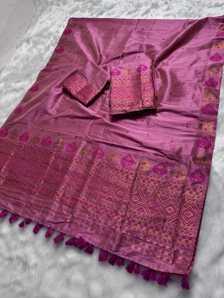 Ready-To-Wear Bhagalpuri Art Toss* Mekhela Sador