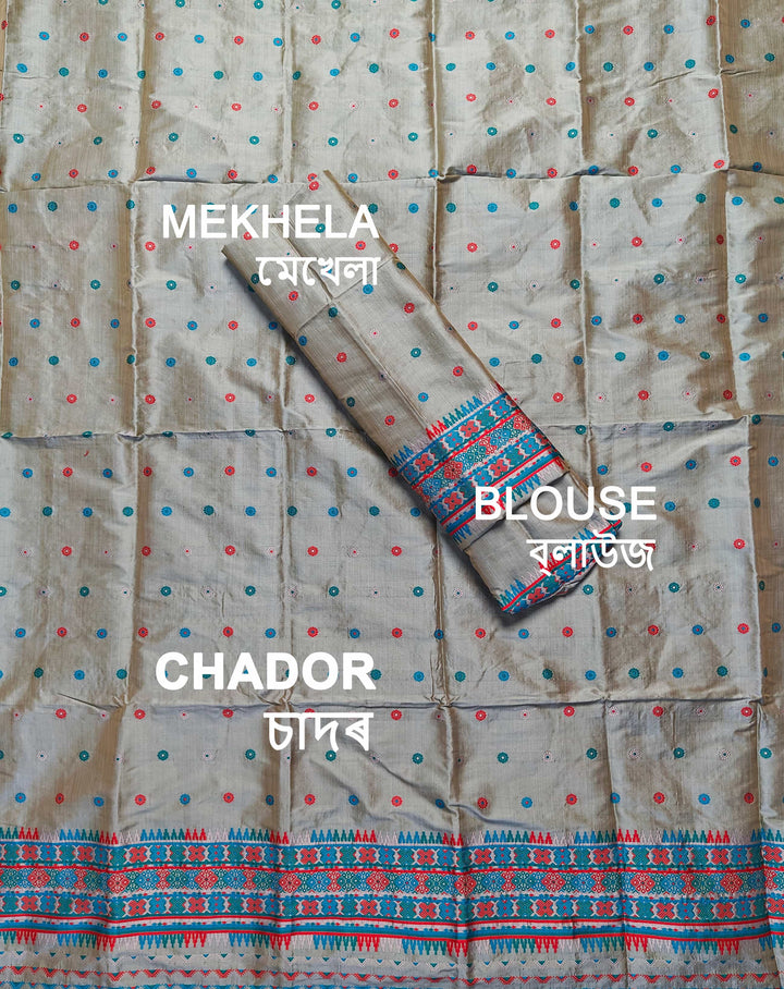 Premium Bhagalpuri Art Toss* Mekhela Sador