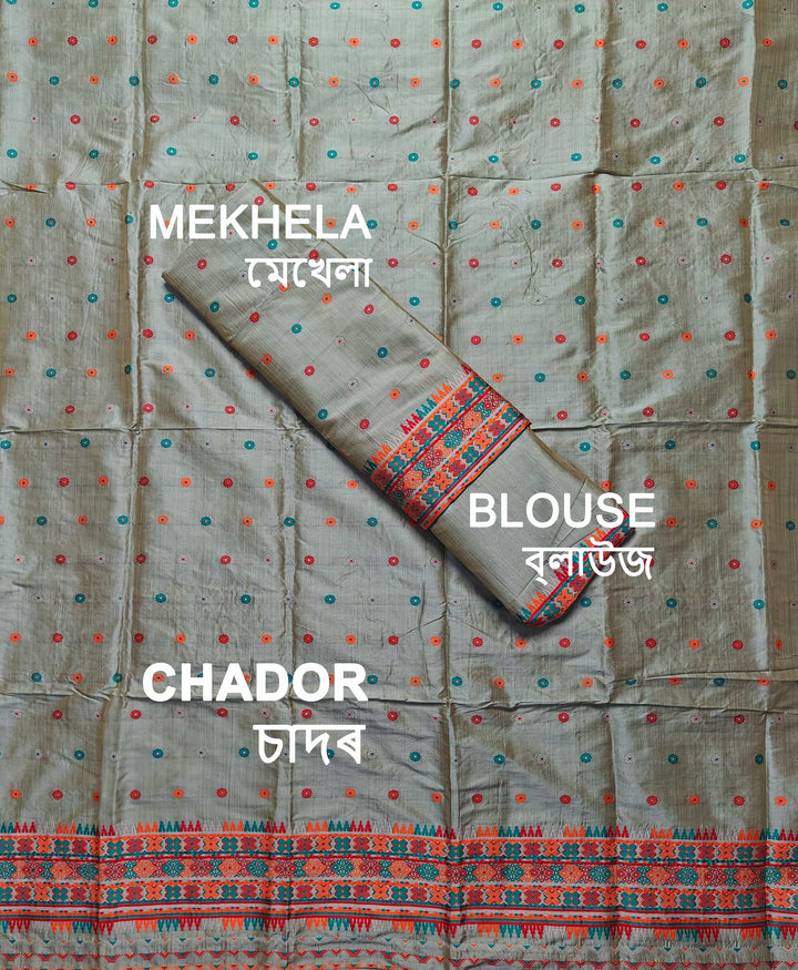 Premium Bhagalpuri Art Toss* Mekhela Sador