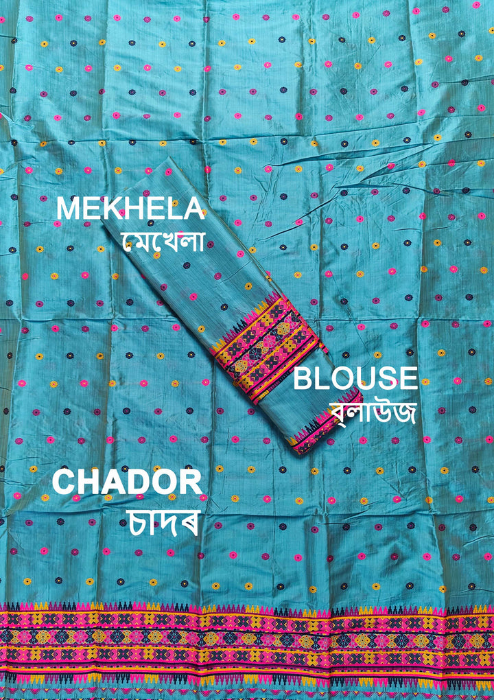 Premium Bhagalpuri Art Toss* Mekhela Sador