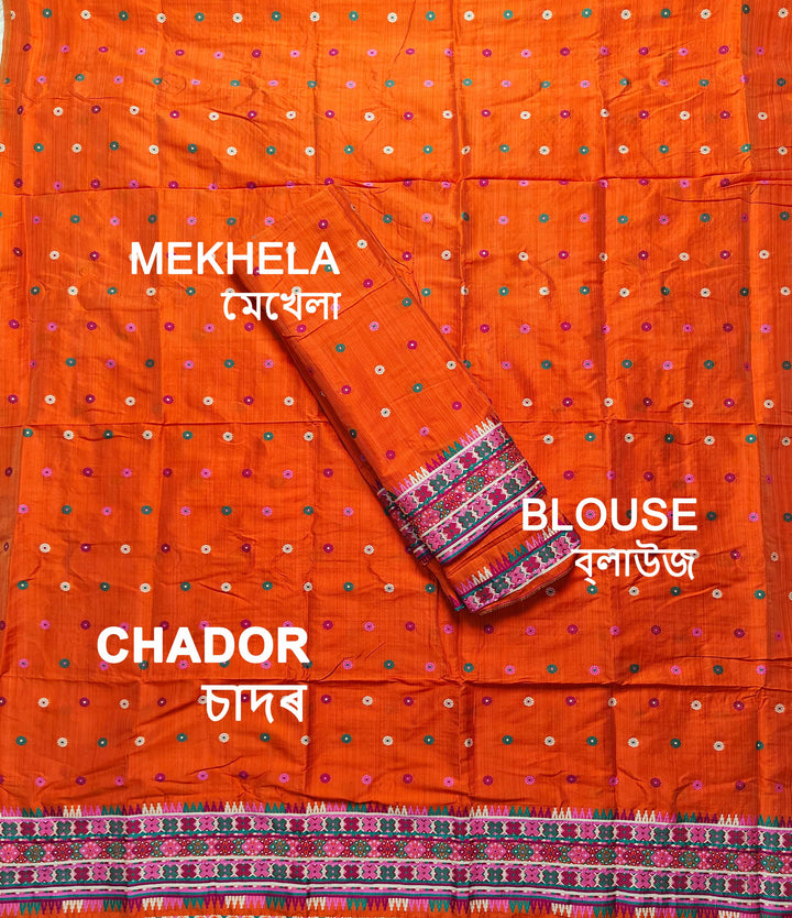 Premium Bhagalpuri Art Toss* Mekhela Sador