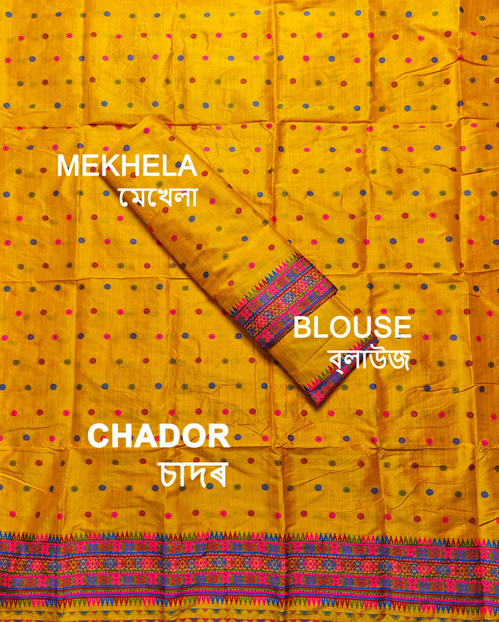 Premium Bhagalpuri Art Toss* Mekhela Sador