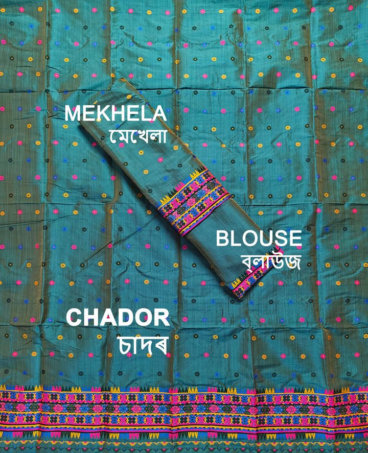 Premium Bhagalpuri Art Toss* Mekhela Sador