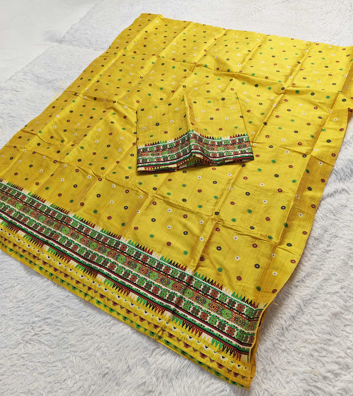 Premium Bhagalpuri Art Toss* Mekhela Sador