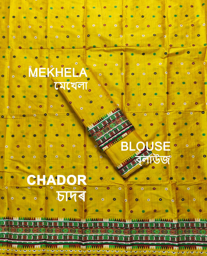 Premium Bhagalpuri Art Toss* Mekhela Sador