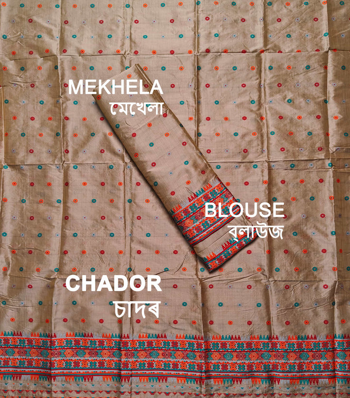 Premium Bhagalpuri Art Toss* Mekhela Sador
