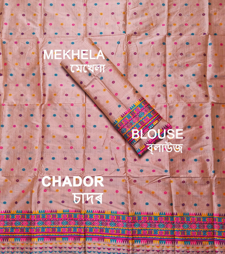 Premium Bhagalpuri Art Toss* Mekhela Sador