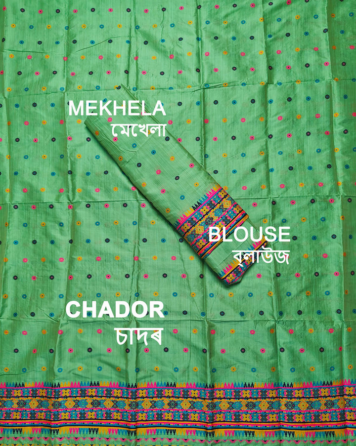 Premium Bhagalpuri Art Toss* Mekhela Sador