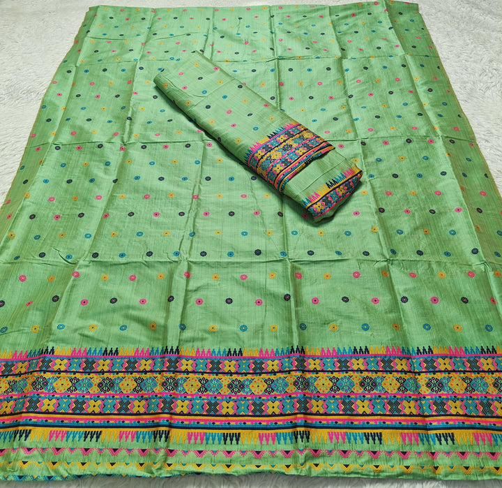 Premium Bhagalpuri Art Toss* Mekhela Sador