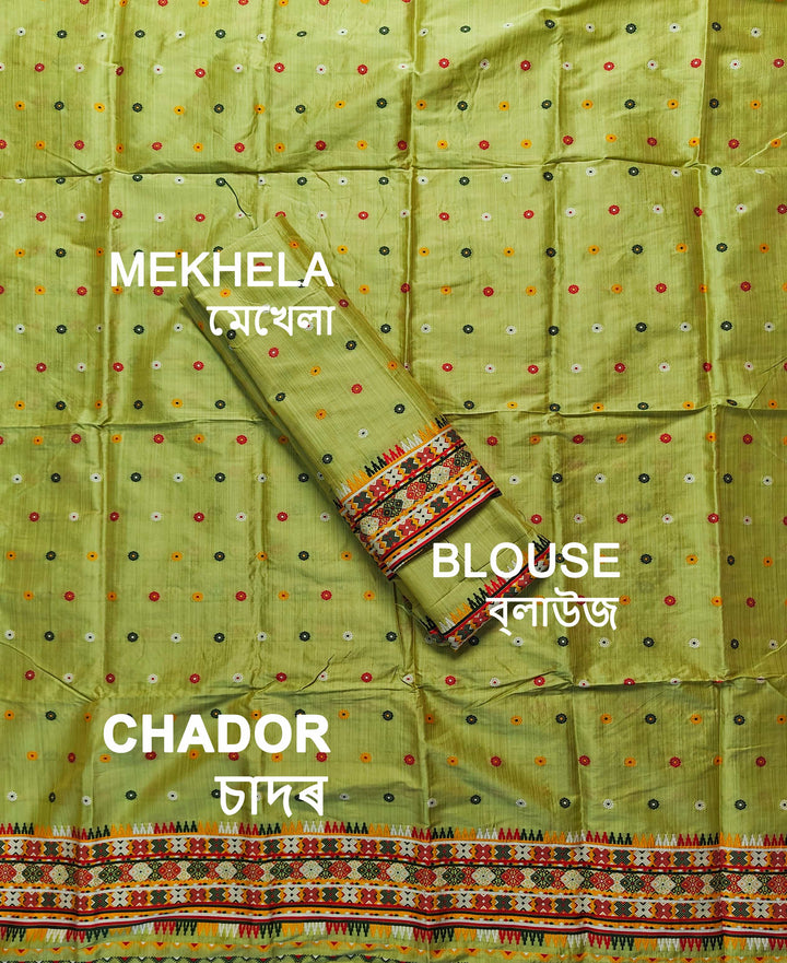 Premium Bhagalpuri Art Toss* Mekhela Sador
