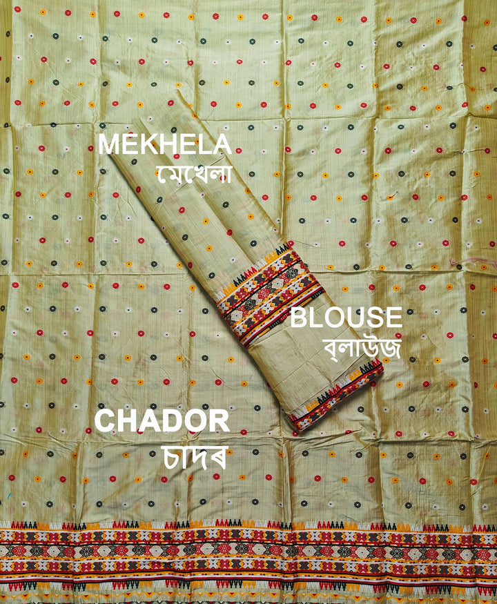 Premium Bhagalpuri Art Toss* Mekhela Sador