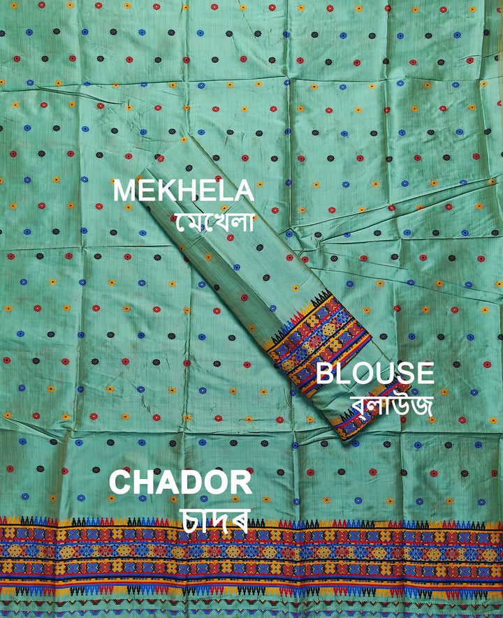 Premium Bhagalpuri Art Toss* Mekhela Sador