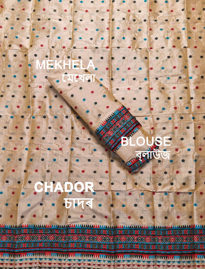 Premium Bhagalpuri Art Toss* Mekhela Sador
