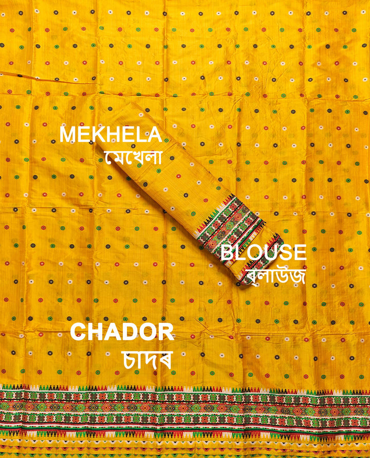 Premium Bhagalpuri Art Toss* Mekhela Sador