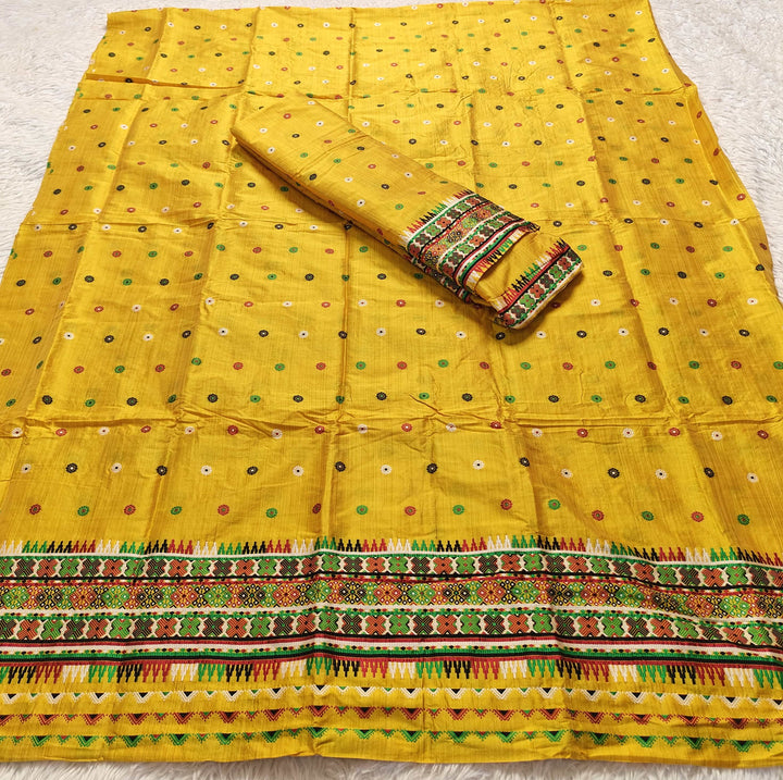 Premium Bhagalpuri Art Toss* Mekhela Sador
