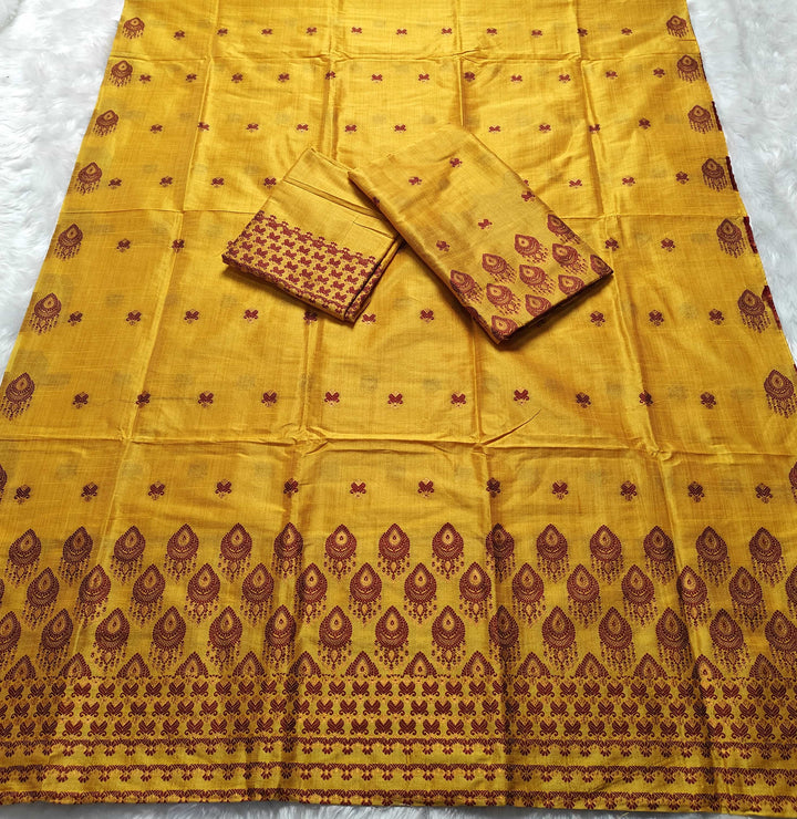 Premium Bhagalpuri Art Toss* Mekhela Sador