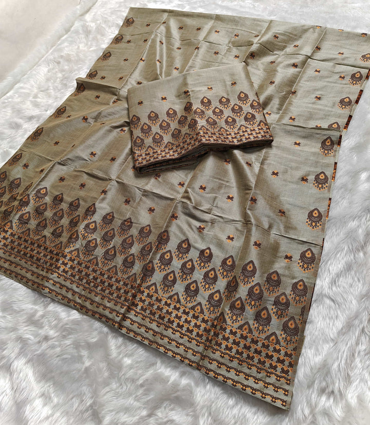 Premium Bhagalpuri Art Toss* Mekhela Sador