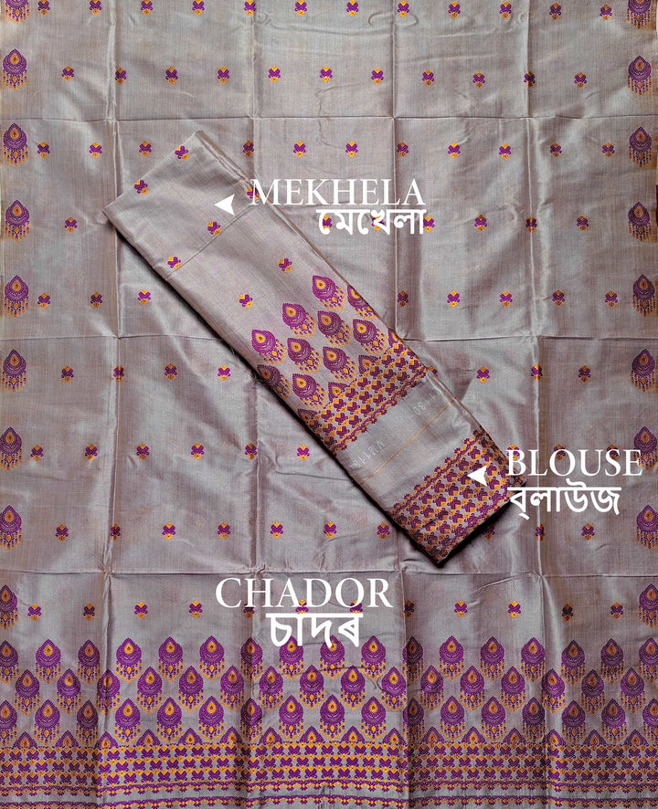 Premium Bhagalpuri Art Toss* Mekhela Sador