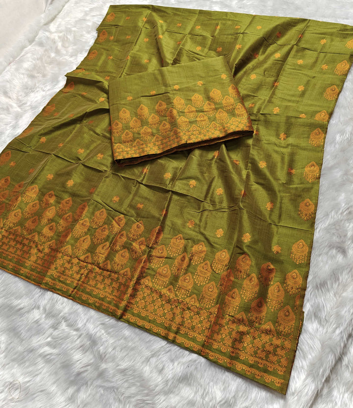 Premium Bhagalpuri Art Toss* Mekhela Sador
