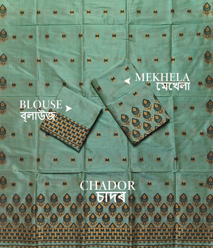 Premium Bhagalpuri Art Toss* Mekhela Sador