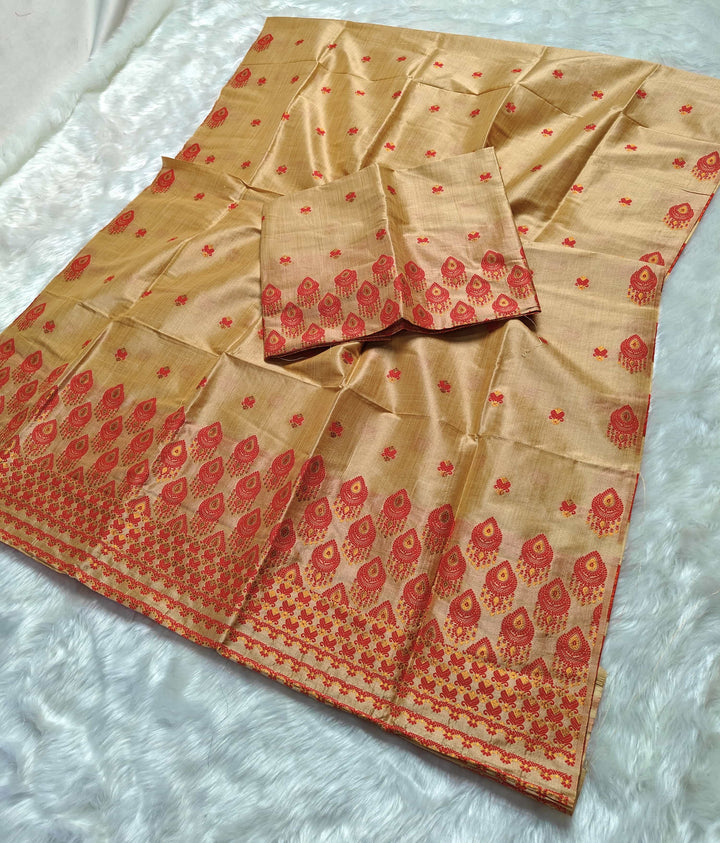 Premium Bhagalpuri Art Toss* Mekhela Sador