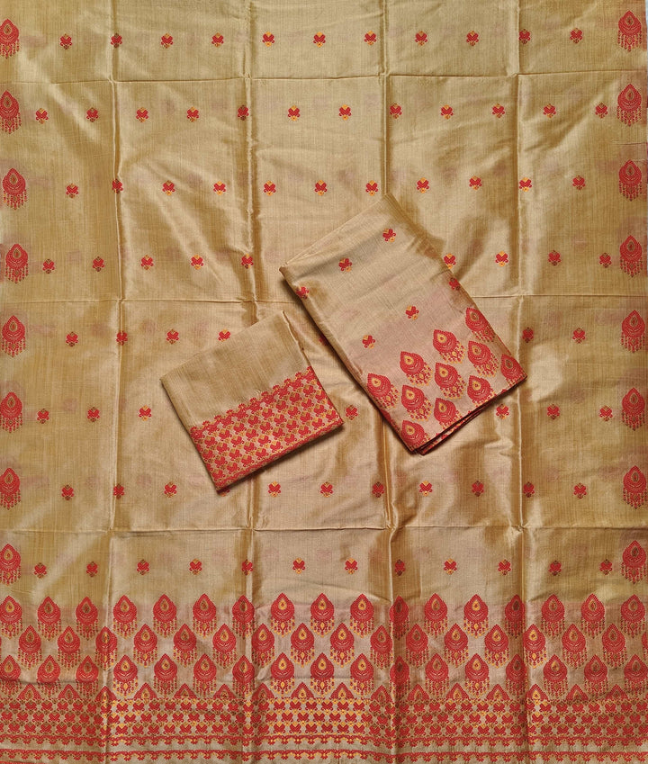 Premium Bhagalpuri Art Toss* Mekhela Sador