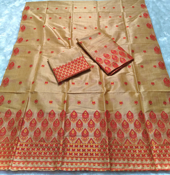 Premium Bhagalpuri Art Toss* Mekhela Sador