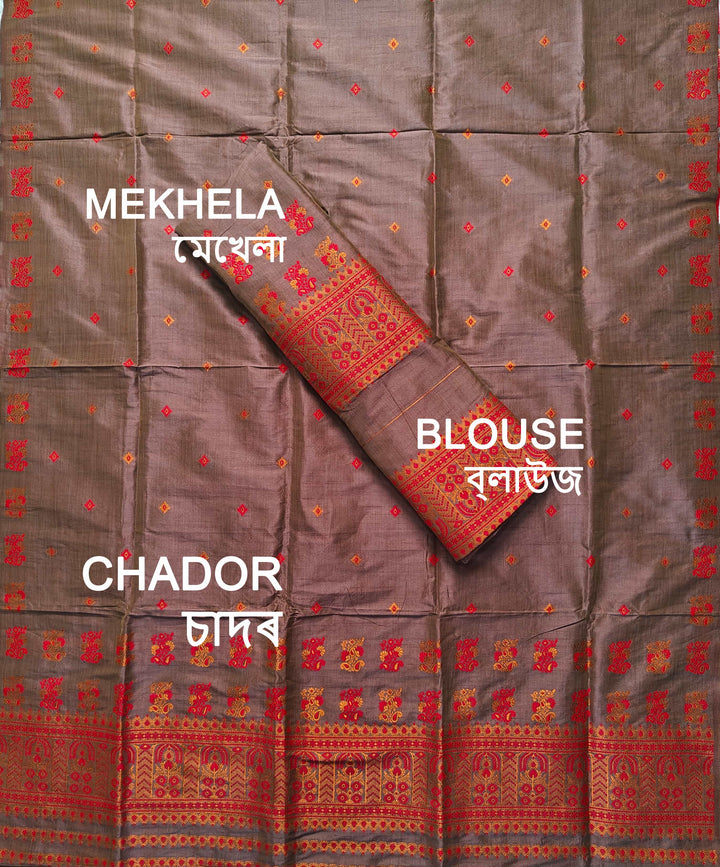 Premium Bhagalpuri Art Toss* Mekhela Sador